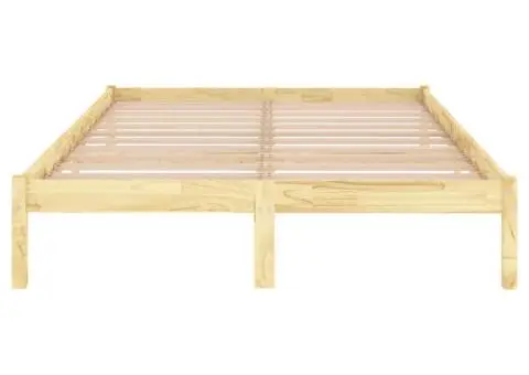 Cadru de pat King Size, 150x200 cm, lemn masiv - 4/5