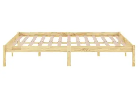 Cadru de pat King Size, 150x200 cm, lemn masiv - 5/5