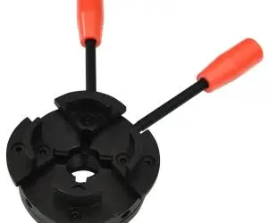 Mandrină pentru lemn, cu 4 fălci, conexiune M33, 100 mm, oțel