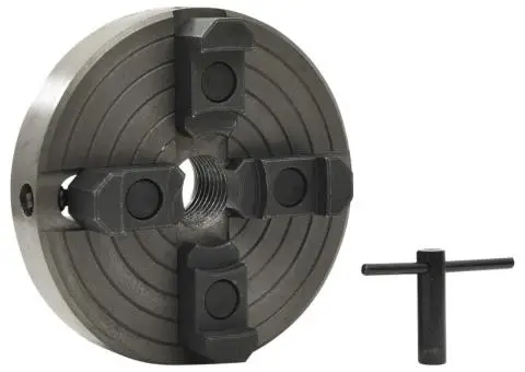 Mandrină pentru lemn 4 fălci conexiune M33 negru 150x63 mm oțel - 2/5