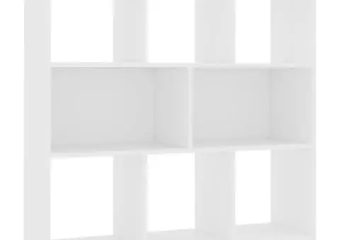 Bibliotecă, alb, 97,5x29,5x100 cm, lemn prelucrat - 2/5