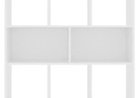 Bibliotecă, alb, 97,5x29,5x100 cm, lemn prelucrat - 4/5