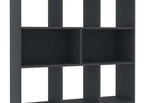 Bibliotecă, gri, 97,5x29,5x100 cm, PAL - 2/5