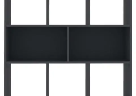 Bibliotecă, gri, 97,5x29,5x100 cm, PAL - 4/5