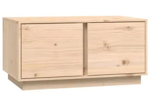 Măsuță de cafea, 80x50x40 cm, lemn masiv de pin - 2/5