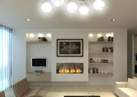 Plafonieră cu abajururi de sticlă pe șină ondulată - 5/5