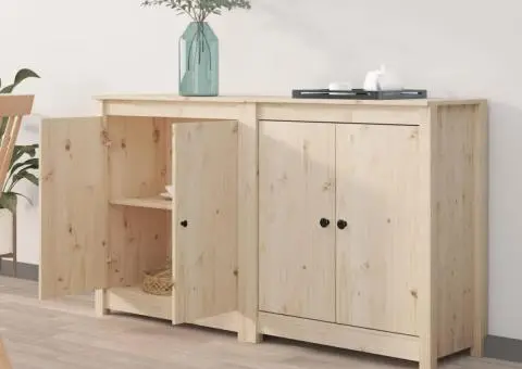 Servante, 2 buc., 70x35x80 cm, lemn masiv de pin - 1/5