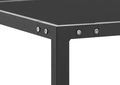 Masă de grădină, antracit, 130x130x72 cm, oțel și sticlă - 3/4