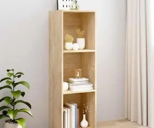 Bibliotecă/Comodă TV, stejar Sonoma, 36 x 30 x 114 cm, PAL