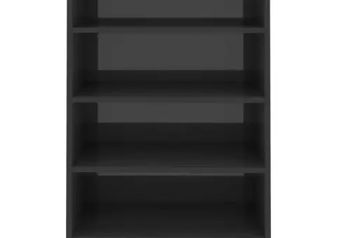 Servantă, gri extralucios, 57x35x90 cm, PAL - 4/5