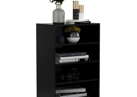 Servantă, negru, 57x35x90 cm, PAL - 3/5