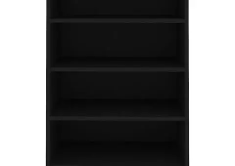 Servantă, negru, 57x35x90 cm, PAL - 4/5