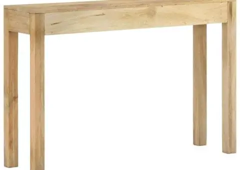 Masă consolă 110x30x75 cm, lemn masiv de mango albit - 3/5