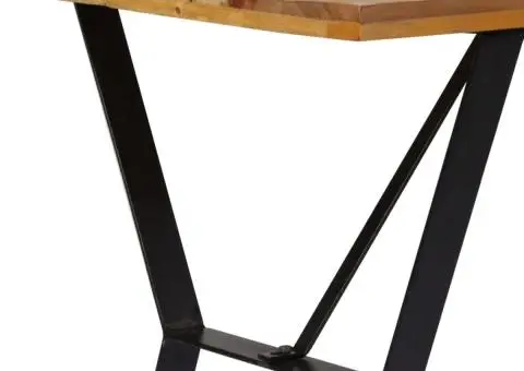 Masă de bucătărie, 140 x 80 x 76 cm, lemn masiv reciclat - 4/5