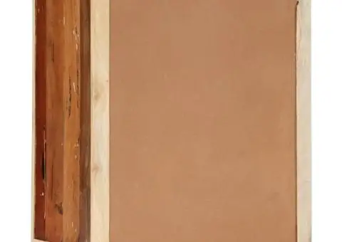 Dulap lateral, 60 x 30 x 75 cm, lemn masiv reciclat - 3/5