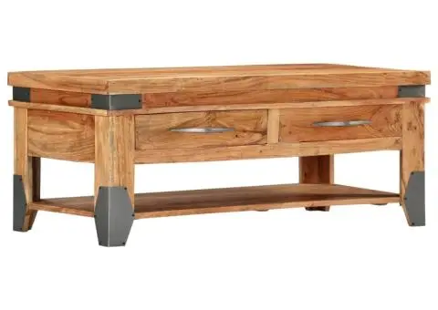 Măsuță de cafea, 110x52x45 cm, lemn masiv de acacia - 1/5
