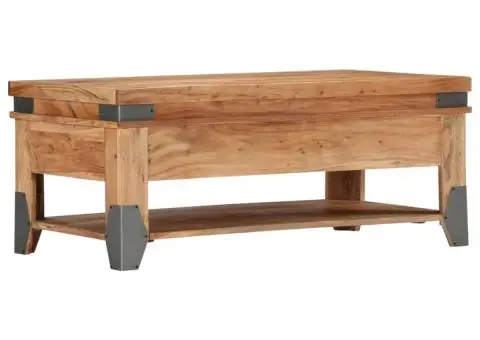 Măsuță de cafea, 110x52x45 cm, lemn masiv de acacia - 3/5