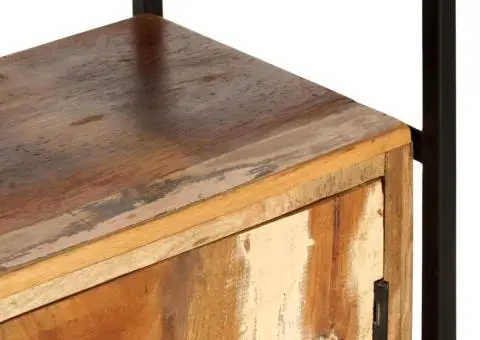 Bibliotecă cu 4 niveluri, 124 x 30 x 180 cm lemn masiv reciclat - 5/5