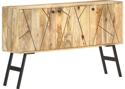 Servantă, 118 x 30 x 75 cm, lemn masiv de mango - 1/5