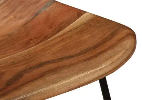 Scaune de bar, 2 buc., lemn masiv de acacia - 5/5