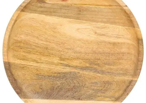 Masă laterală rotundă, 43 x 43 x 66 cm, lemn masiv de mango - 3/5