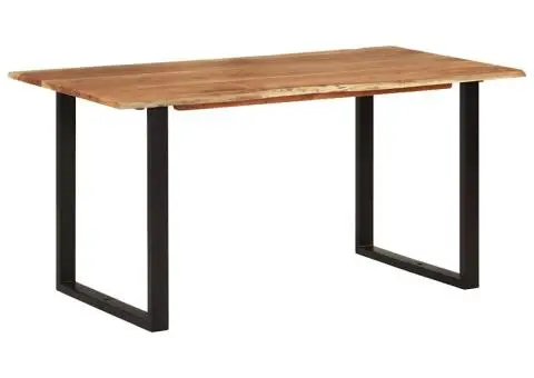 Masă de bucătărie, 154x80x76 cm, lemn masiv de acacia - 2/5