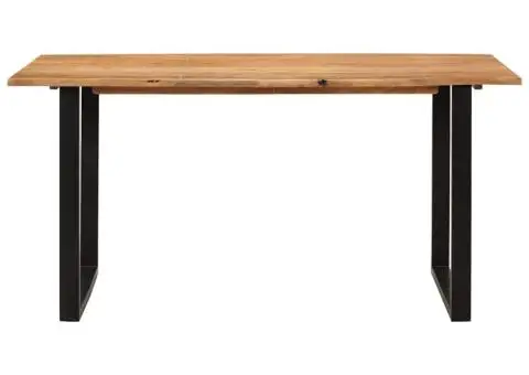 Masă de bucătărie, 154x80x76 cm, lemn masiv de acacia - 4/5