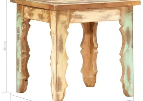 Măsuță de cafea, 40 x 40 x 40 cm, lemn masiv reciclat - 4/5