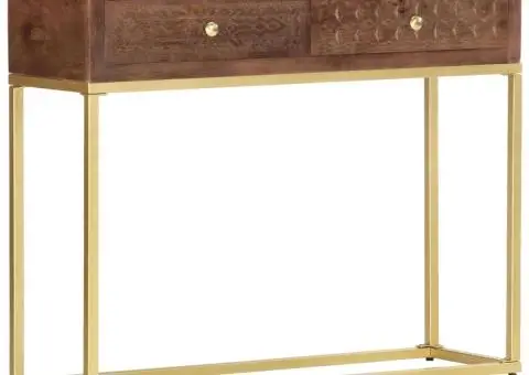 Masă consolă, 90 x 30 x 75 cm, lemn masiv de mango - 1/5