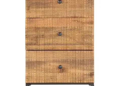 Dulap, 45x30x75 cm, lemn masiv de mango - 3/5