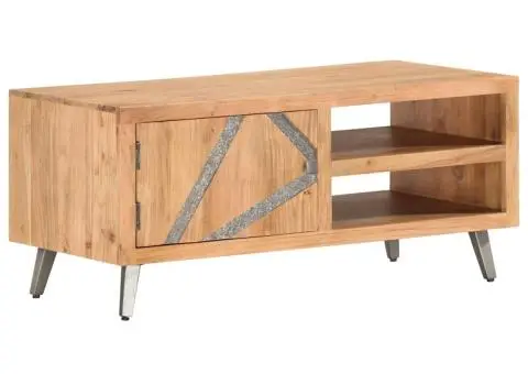 Măsuță de cafea, 90x45x40 cm, lemn masiv de acacia - 1/5