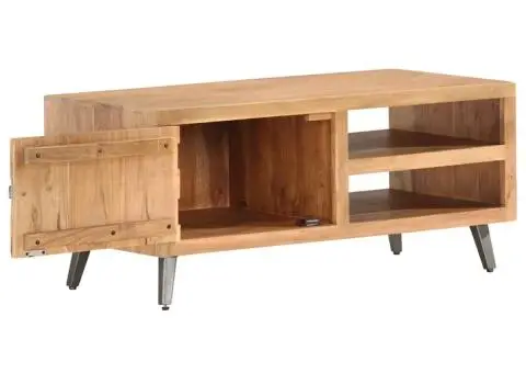 Măsuță de cafea, 90x45x40 cm, lemn masiv de acacia - 2/5