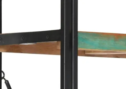 Bibliotecă cu 5 rafturi, 140 x 30 x 180 cm, lemn masiv reciclat - 4/5