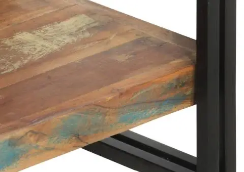 Bibliotecă cu 5 rafturi, 140 x 30 x 180 cm, lemn masiv reciclat - 5/5