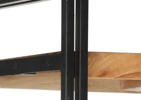 Bibliotecă cu 5 rafturi, 60 x 30 x 180 cm, lemn masiv de acacia - 4/5