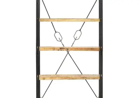 Bibliotecă cu 5 rafturi, 90 x 30 x 180 cm, lemn masiv de mango - 2/5