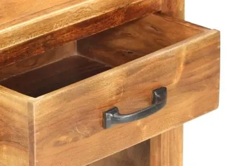 Dulap sticle de vin, 40x30x80 cm, lemn masiv de acacia - 4/5