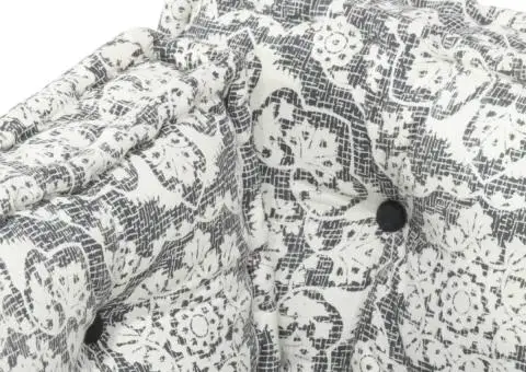 Pernă pentru canapea din paleți, gri deschis, textil, petice - 4/5