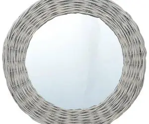 vidaXL Oglindă, 70 cm, răchită