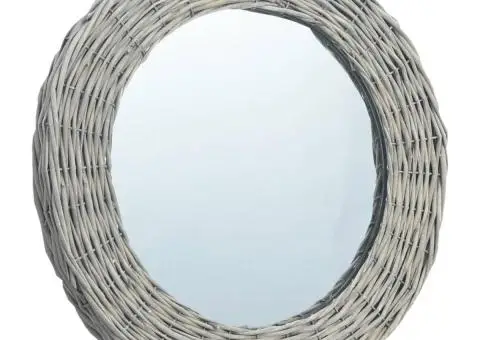 Oglindă, 70 cm, răchită - 2/4