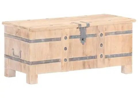 Cufăr, 90 x 40 x 40 cm, lemn masiv de acacia - 1/5
