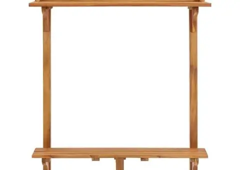 Masă de bar pentru balcon, 90x37x122,5 cm, lemn masiv de acacia - 3/5