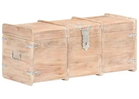 Cufăr de depozitare, 90 x 40 x 40 cm, lemn masiv de acacia - 1/5