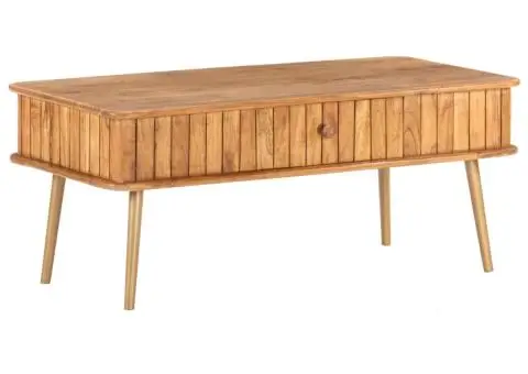 Măsuță de cafea, 100x50x40 cm, lemn masiv de acacia - 1/5
