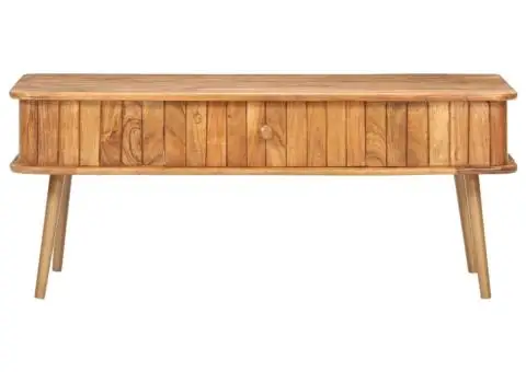 Măsuță de cafea, 100x50x40 cm, lemn masiv de acacia - 3/5