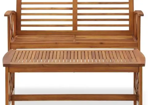 Set mobilier de grădină, 2 piese, lemn masiv de acacia - 3/5