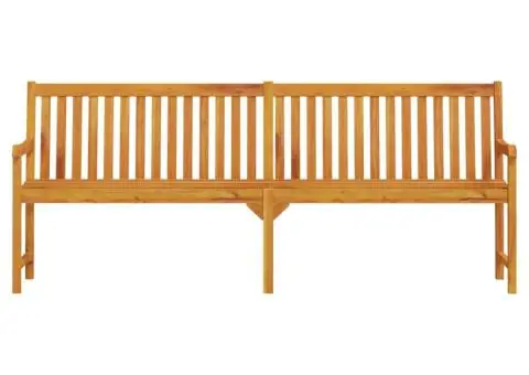 Bancă de grădină, 219 cm, lemn masiv de acacia - 3/5
