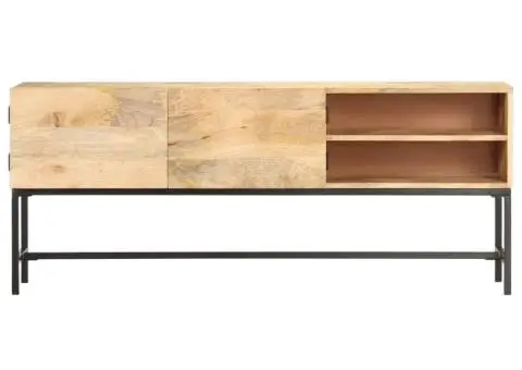 Dulap, 145 x 30 x 60 cm, lemn masiv de mango - 3/5