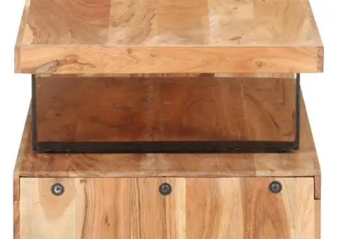 Set măsuțe de cafea, 2 piese, lemn masiv de acacia - 4/5