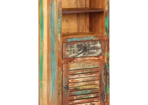 Dulap înalt, 45 x 32 x 110 cm, lemn masiv reciclat - 1/5